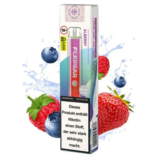 Flerbar M Vape 600 Einweg E - Zigarette - Alberry - Twoface