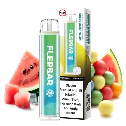 Flerbar M Vape 600 Einweg E - Zigarette - Chewy Watermelon - Twoface