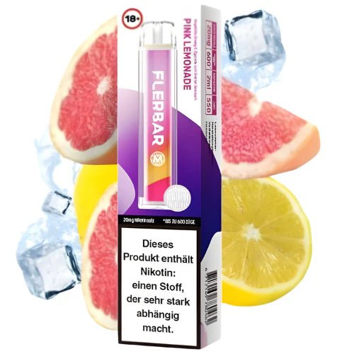 Flerbar M Vape 600 Einweg E - Zigarette - Pink Lemonade - Twoface