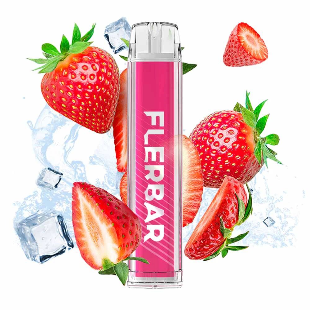 Flerbar M Vape 600 Einweg E - Zigarette - Strawberry Ice - Twoface