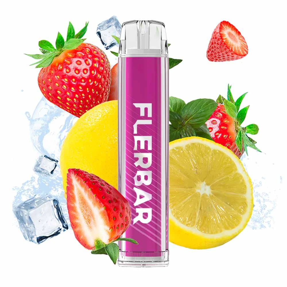 Flerbar M Vape 600 Einweg E - Zigarette - Strawberry Lemonade - Twoface